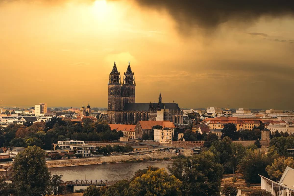 Stadtansicht von Magdeburg